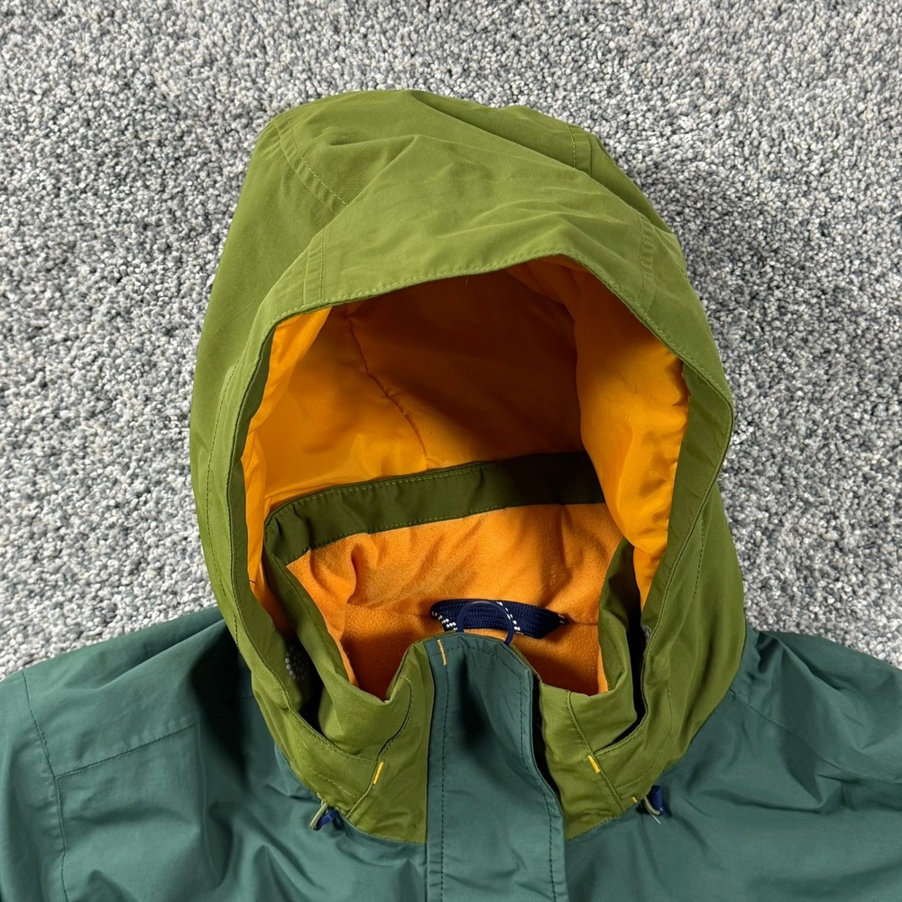 Lands End Squall Parka Jacket Green Hooded Insulated L 14-16 - Picture 11 of 16